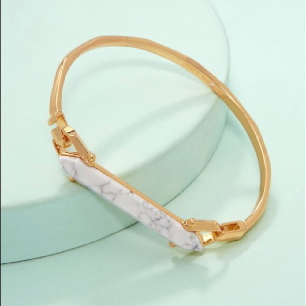 Stella & Dot Stone Rebel Bracelet (White)